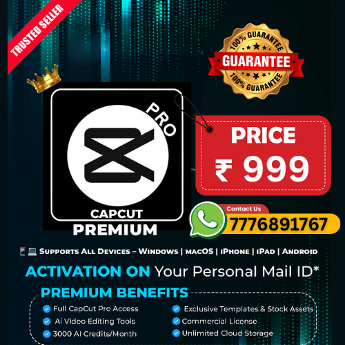Capcut pro rs 999