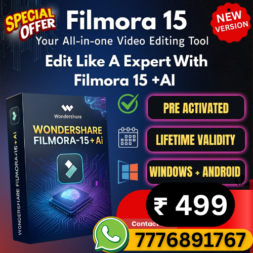 Filmora 15 Rs 499