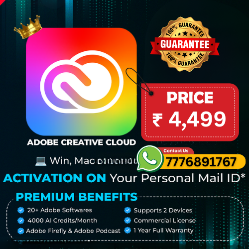 adobe creative cloud ₹ 4,499