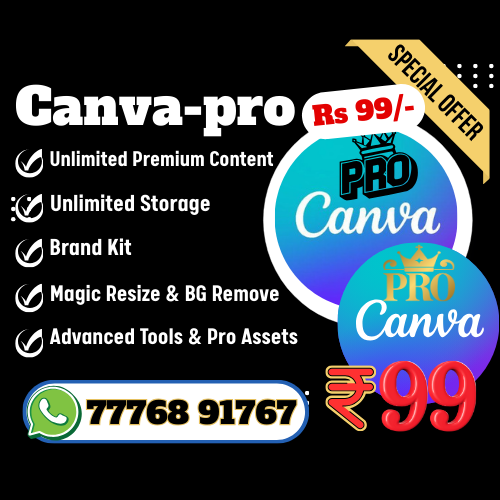 canva pro Rs 99