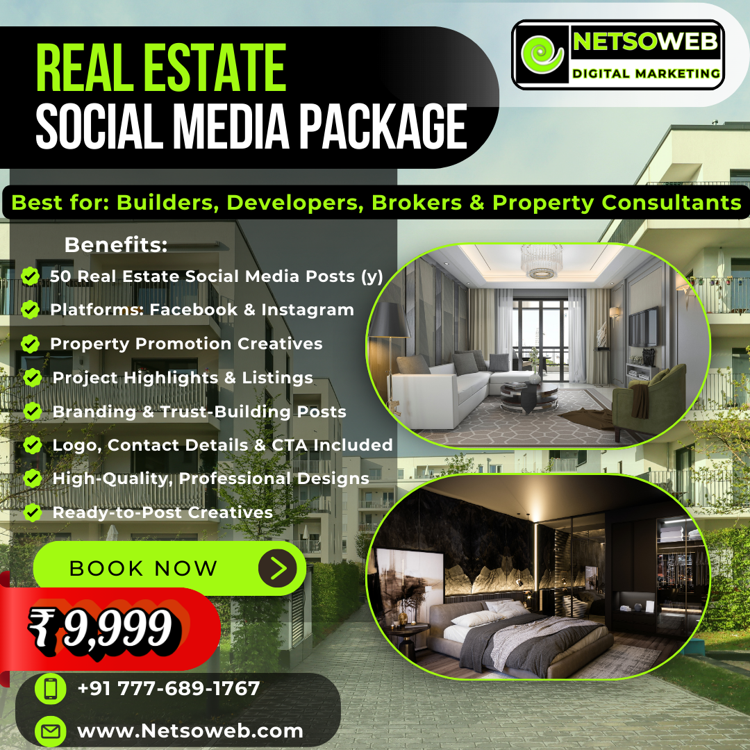 social media marketing for real estate 9999 www.netsoweb.com 7776891767